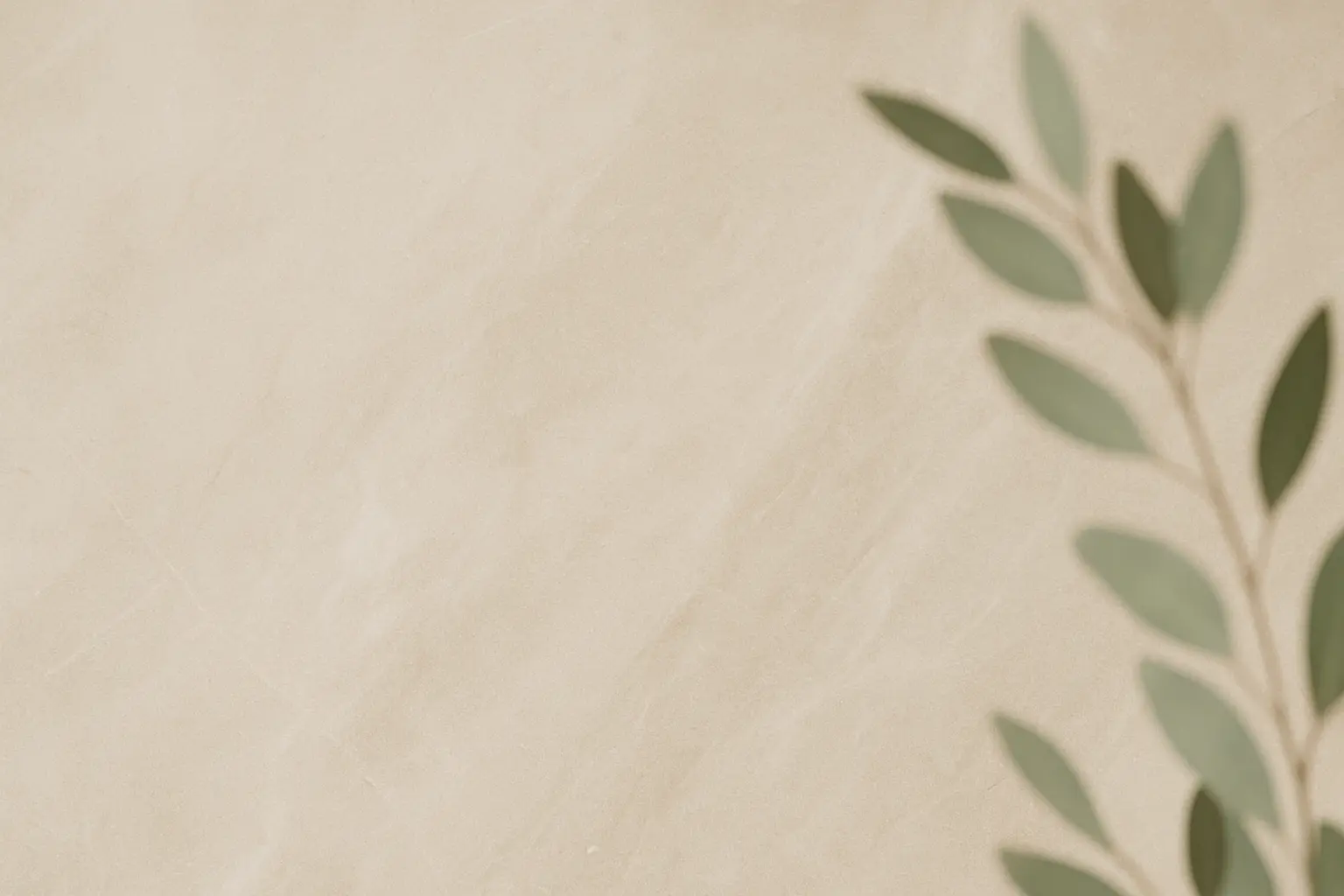 Fondo cálido y natural con hojas desenfocadas