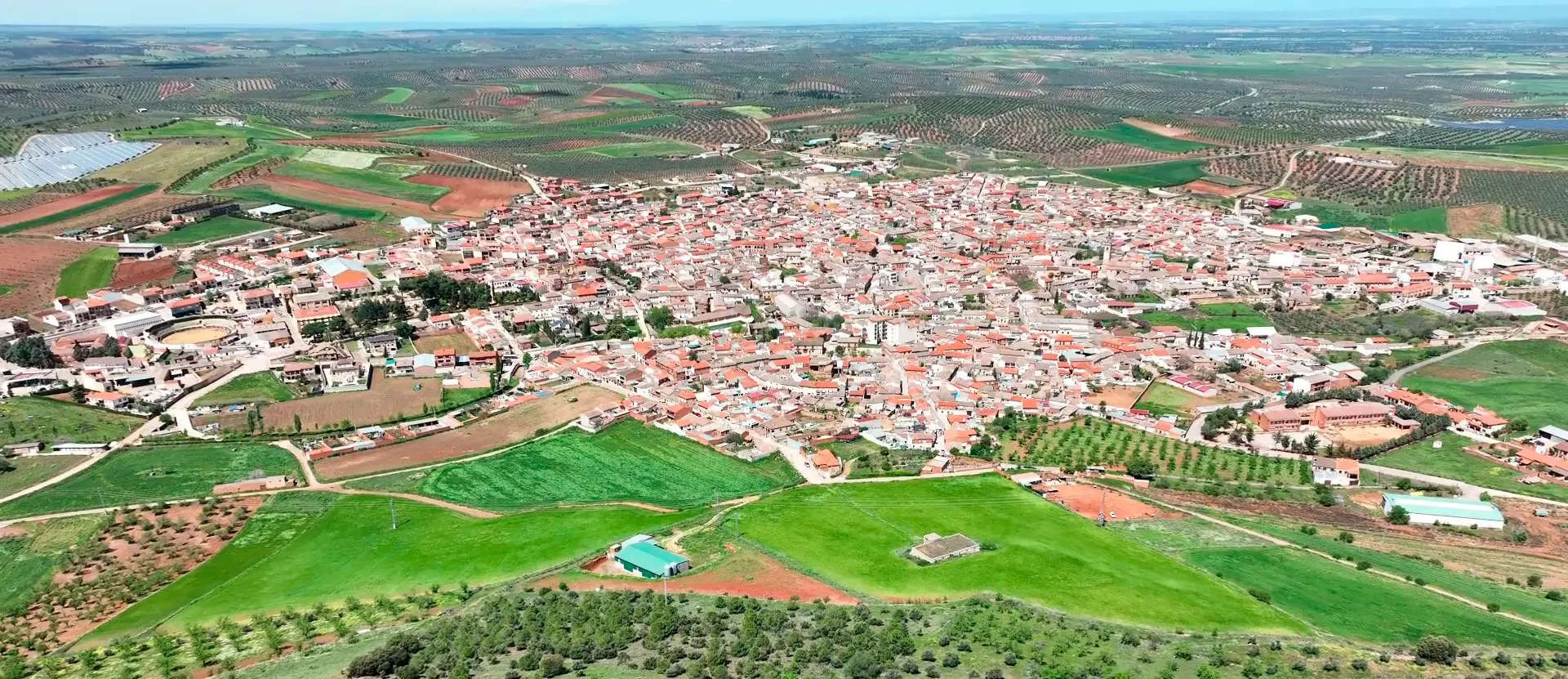 Vistas panorámicas desde la Sierra del Santo en Los Navalmorales, Toledo